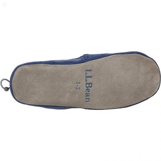 L.L.Bean Sweater Fleece Slipper Motif (Toddler/Little Kid/Big Kid) Gray Heather Dog ID-FlJVEKID