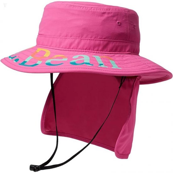 L.L.Bean Sun Shade Bucket Hat (Little Kids/Big Kids) Wild Rose ID-DZNzlDsd