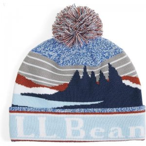 L.L.Bean Kid??s Pom Hat Foggy Blue ID-QKbwCSGV