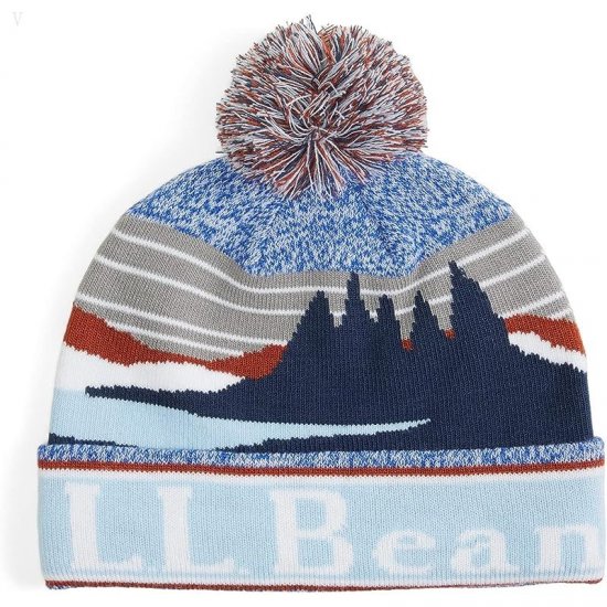 L.L.Bean Kid??s Pom Hat Foggy Blue ID-QKbwCSGV