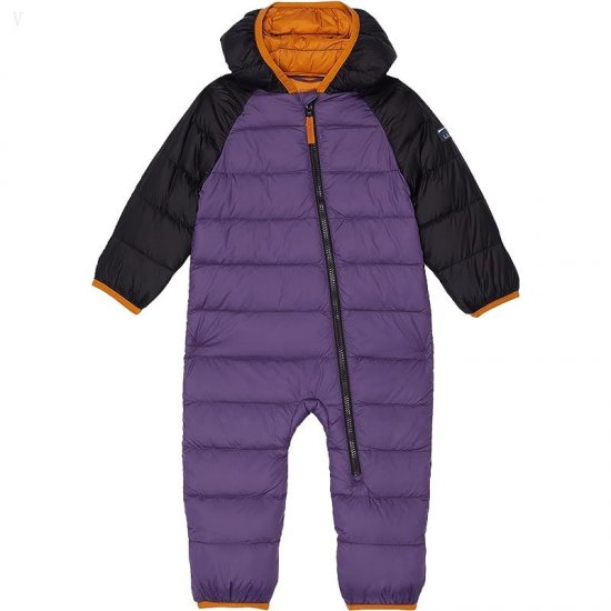 L.L.Bean Ultralight 650 Down Color-Block Bunting (Infant) Black/Bright Purple ID-aPURbx1Q