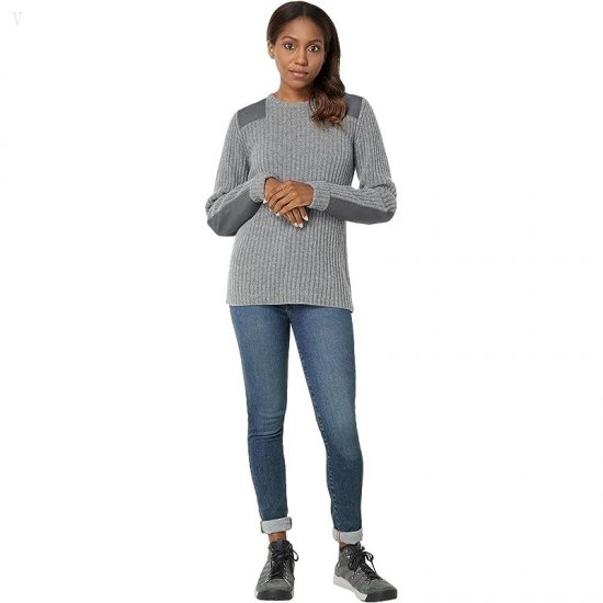L.L.Bean Commando Crew Neck Sweater Gray Heather ID-q6vZlLlK