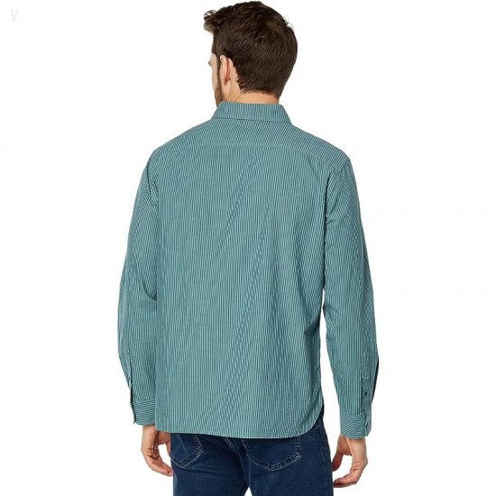 L.L.Bean Signature Indigo Cotton Shirt Regular Sea Pine ID-hrgsJJC6