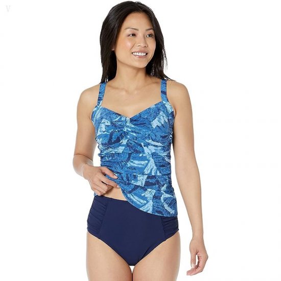 L.L.Bean Slimming Swimwear Brief High-Waisted Darkest Navy ID-bmHrZQsI