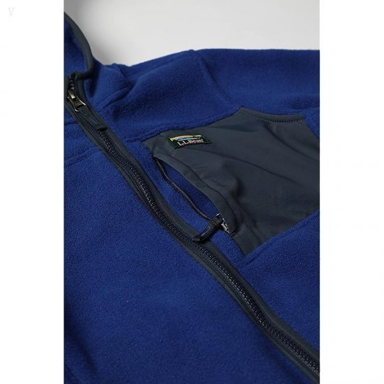 L.L.Bean Retro Mountain Classic Fleece Jacket (Little Kids) Indigo Ink/Carbon Navy ID-vJGQqhRX
