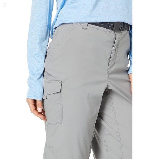 L.L.Bean Tropicwear Woven Capri Pants Frost Gray ID-EOp8XD5q