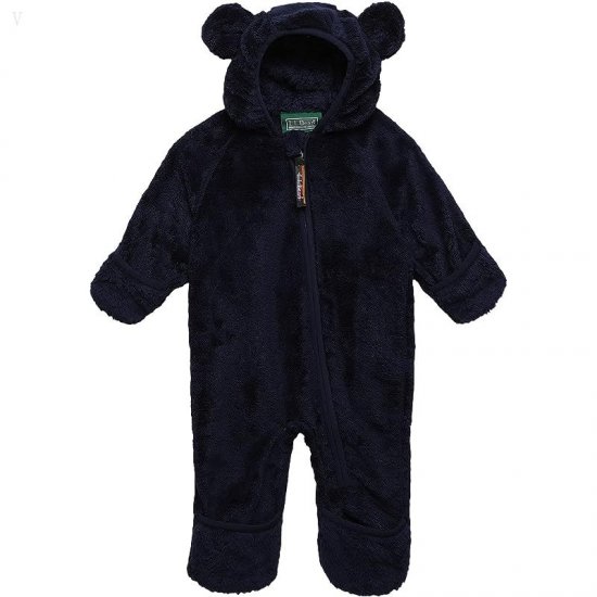 L.L.Bean Hi-Pile Fleece Bunting (Infant) Bright Navy ID-hv6lq2oI