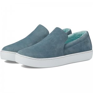 L.L.Bean Eco Bay Leather Slip-On Slate/Cool Sea Blue ID-LD4fcnbT