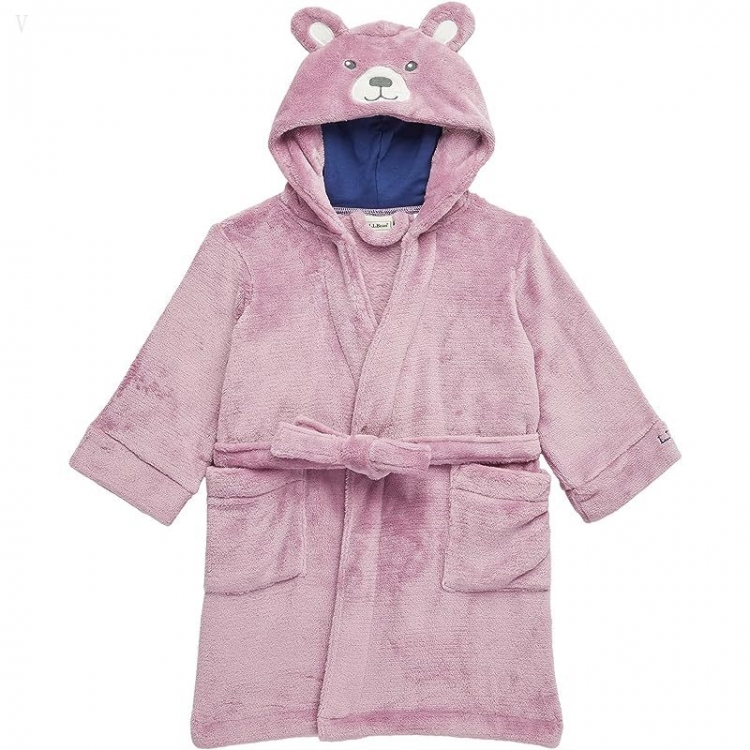 L.L.Bean Cozy Animal Robe (Little Kids) Mauve Berry ID-Er5xpt5v - Click Image to Close
