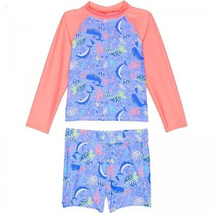 L.L.Bean Sun-and-Surf Swim Set (Toddler) Malibu Blue Sea Creatures ID-yQsbnbfJ