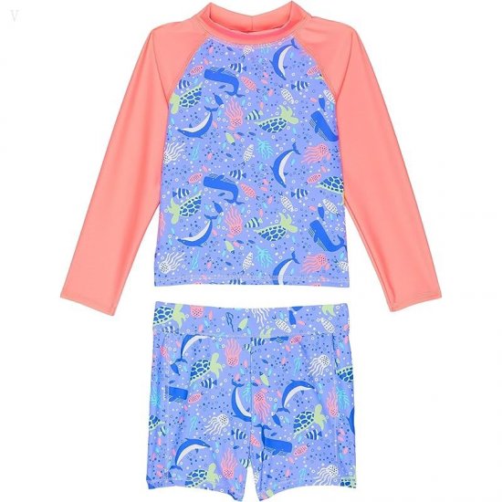 L.L.Bean Sun-and-Surf Swim Set (Toddler) Malibu Blue Sea Creatures ID-yQsbnbfJ