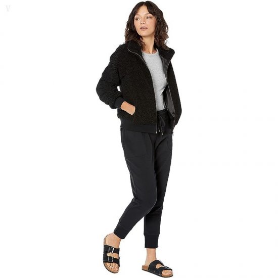L.L.Bean Petite Bean\'s Cozy Joggers Midnight Black ID-S0mnuwBa