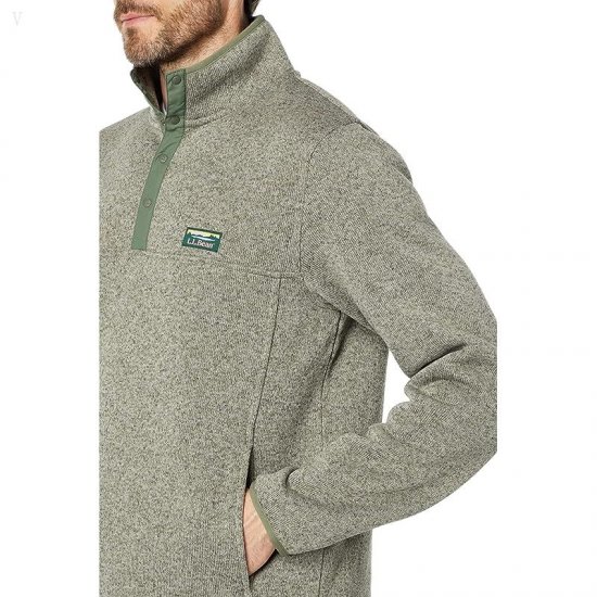 L.L.Bean Sweater Fleece Pullover Eucalyptus ID-ILh2igGH