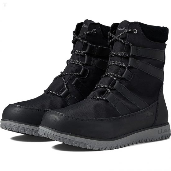 L.L.Bean Ultralight Boot Mid Water Resistant Insulated Black ID-6eS7ueRV