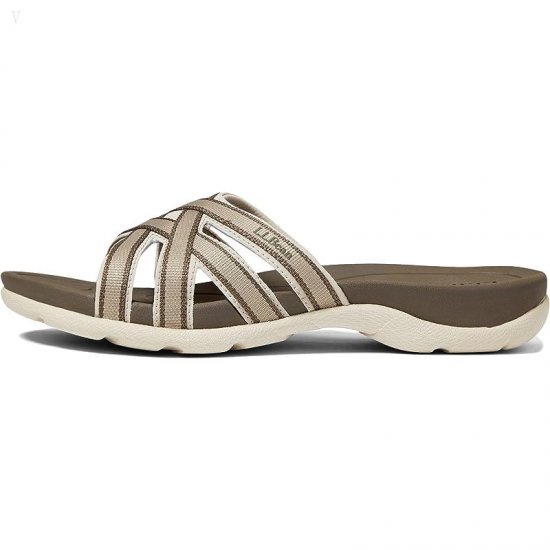 L.L.Bean Boothbay Sandal Slide Dark Cement ID-DoPpIm5A