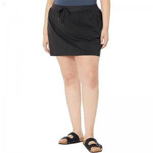 L.L.Bean Plus Size Vista Camp Skort Classic Black ID-7mYN418c