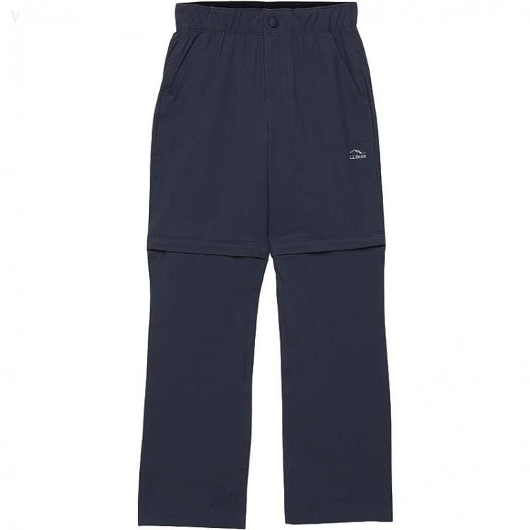 L.L.Bean Cresta Hiking Zip Off Pants (Big Kids) Carbon Navy ID-wjZ0q7Fq - Click Image to Close