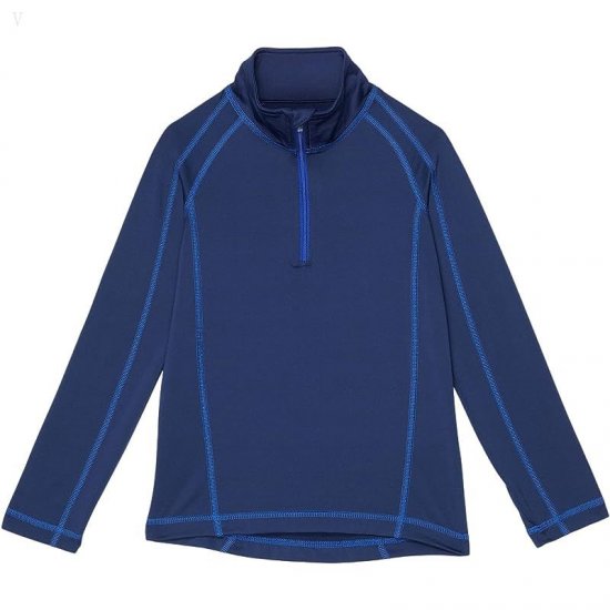 L.L.Bean Wicked Warm Expedition Underwear Top (Big Kids) Night ID-tNxOEueY