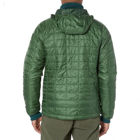 L.L.Bean Primaloft Packaway Hooded Jacket Regular Rain Forest/Deep Balsam ID-Ti2sc8RZ
