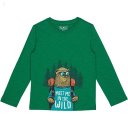 L.L.Bean Graphic Tee Glow in the Dark Long Sleeve (Big Kids) Lawn Green Hiking Bear ID-2Ytc8ZRl