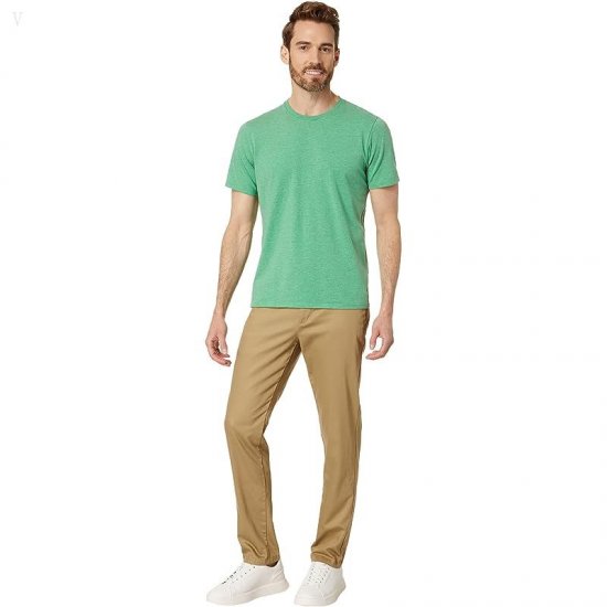 L.L.Bean Comfort Stretch Pima Short Sleeve Tee Shirt Clover Heather ID-ptS9vMsa