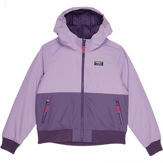 L.L.Bean Warm Up Insulated Jacket (Big Kids) Dusty Violet/Muted Purple ID-zbiYVs4z