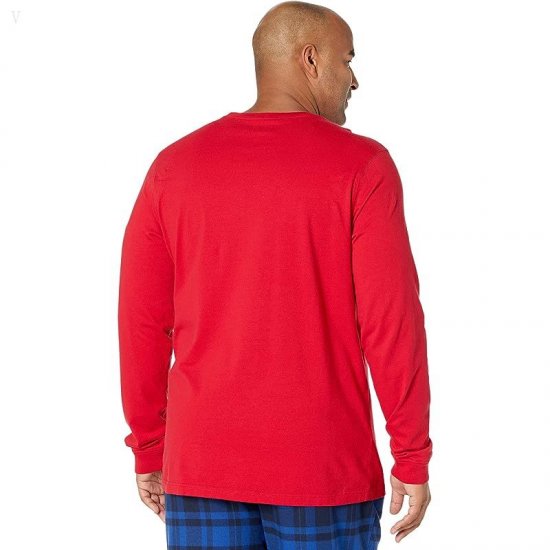 L.L.Bean Camp Pajamas Set Tall Nautical Red ID-hti4mjLH