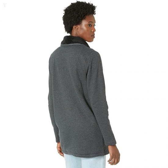 L.L.Bean 1912 Sherpa-Lined Cardigan Charcoal Heather ID-BGqZWUXg