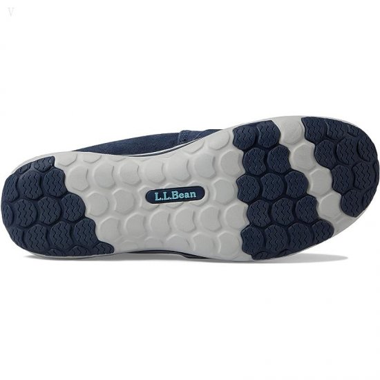 L.L.Bean Back Cove Stretch Slip-Ons Nubuck Dark Indigo ID-DusFxhTO