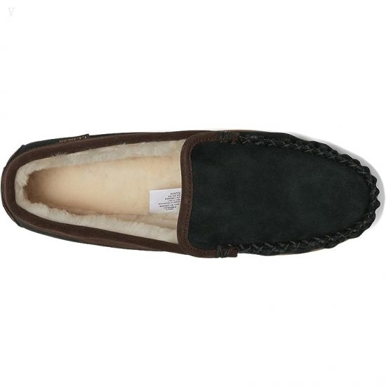 L.L.Bean Wicked Good Slipper Venetian Black Spruce/Chocolate ID-LzoQAAyB