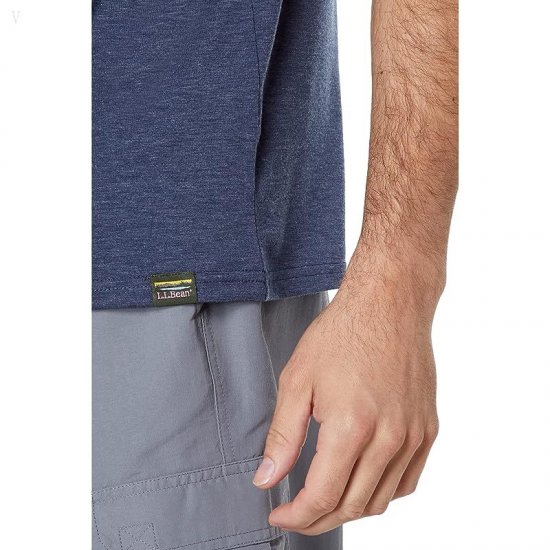 L.L.Bean Everyday SunSmart Tee Short Sleeve Carbon Navy ID-ZsKTRZgr