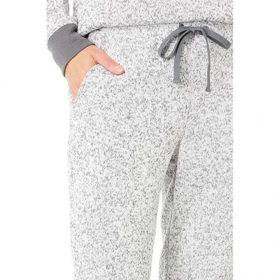 L.L.Bean Lightweight Sweater Fleece Pants Light Gray Heather ID-ZXxjqdSw