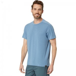L.L.Bean Everyday SunSmart Tee Short Sleeve Bayside Blue ID-xpt5NSxa