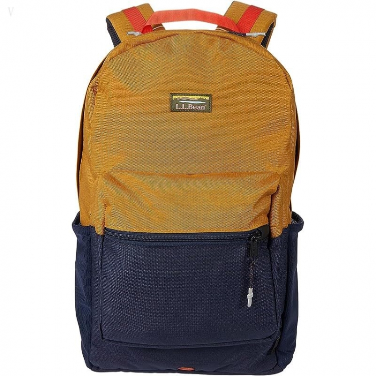 L.L.Bean Mountain Classic Cordura Pack Classic Navy/Antique Gold ID-9xmHuYHI - Click Image to Close