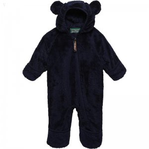 L.L.Bean Hi-Pile Fleece Bunting (Infant) Bright Navy ID-sepvWYOg