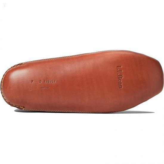 L.L.Bean Bison Double Sole Slipper Shearling Lined Raisin ID-vUkUt1mc