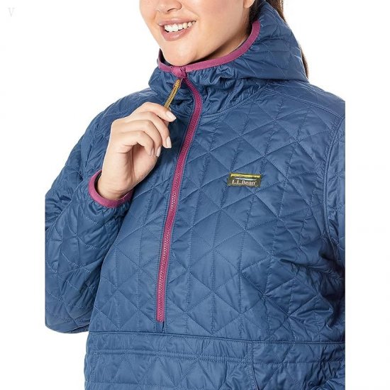 L.L.Bean Plus Size Katahdin Insulated Pullover Mariner Blue ID-UGgmck7j