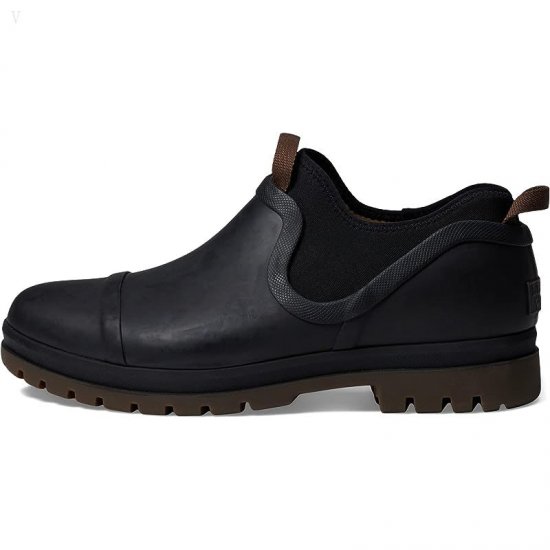 L.L.Bean Rugged Wellie Shoe Slip-On Black ID-t67ThGrs