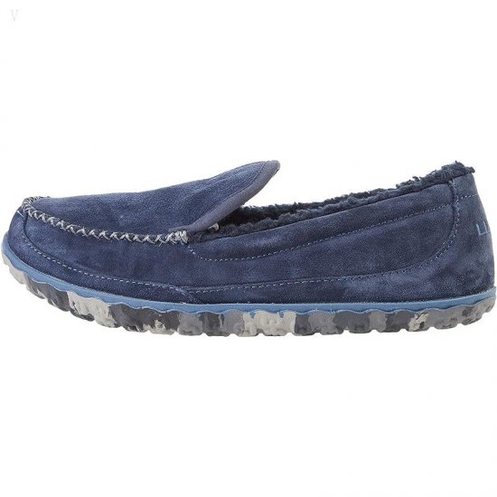 L.L.Bean Mountain Slippers Carbon Navy ID-LLf0CeEP