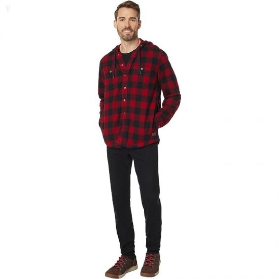 L.L.Bean Scotch Plaid Hooded Shirt Slightly Fitted Regular Rob Roy Tartan ID-uaeOCkIs