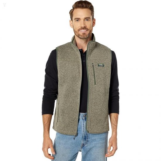 L.L.Bean Sweater Fleece Vest Eucalyptus/Thyme ID-vuTQjzvy