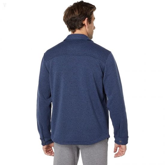L.L.Bean Sweater Fleece Shirt Jac Regular Bright Navy ID-G9cM2wXz