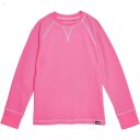 L.L.Bean Unshrinkable Mini Waffle Long Sleeve (Big Kids) Pink Berry ID-rsgPWWLf