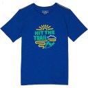 L.L.Bean Graphic Tee Glow in the Dark (Big Kids) Regatta Blue Hit the Trail ID-XIe30kNa