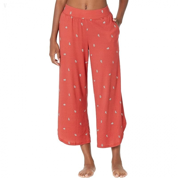 L.L.Bean Petite Restore Sleep Pants Print Deep Coral Print ID-jC1GQLg8 - Click Image to Close