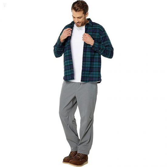 L.L.Bean Carefree Unshrinkable Tee with Pocket Long Sleeve White ID-BExiAkWP