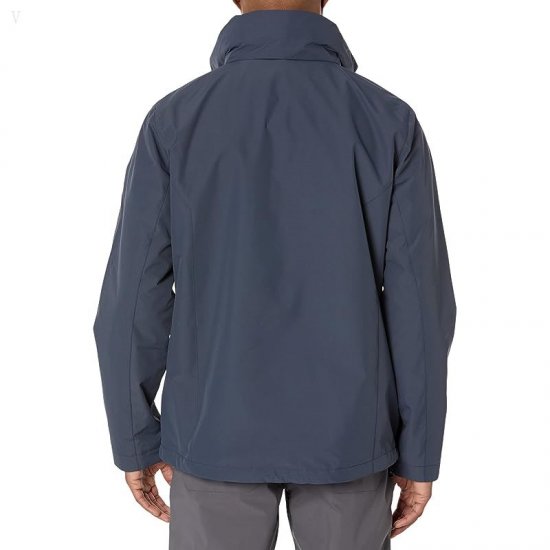 L.L.Bean Bean\'s Sweater Fleece 3-in-1 Jacket Regular Carbon Navy/Ocean Blue ID-xQbJCYu2
