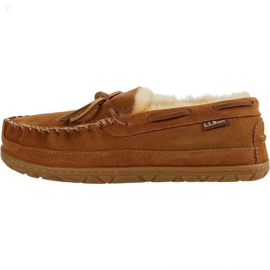 L.L.Bean Wicked Good Camp Moccasins Brown ID-P62TNBGg