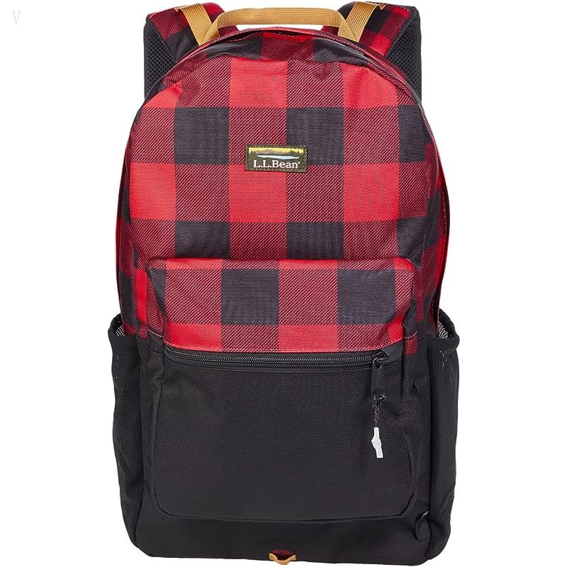 L.L.Bean Mountain Classic Cordura Pack Print Black/Red Buffalo ID-1AGuA0rb