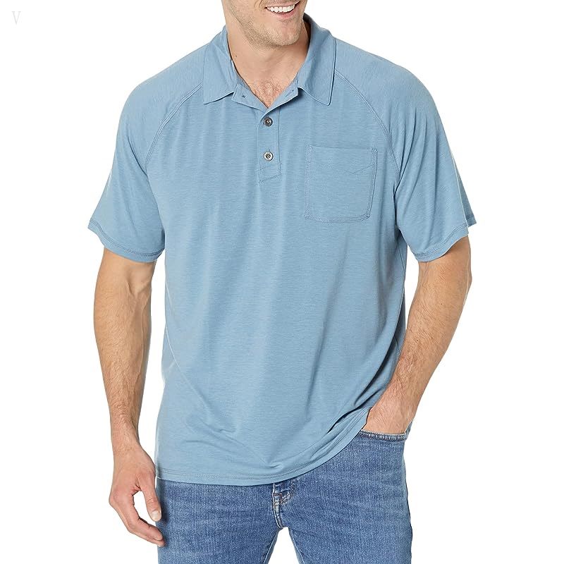 L.L.Bean Everyday SunSmart Polo Short Sleeve - Tall Bayside Blue ID-2unTfWy6